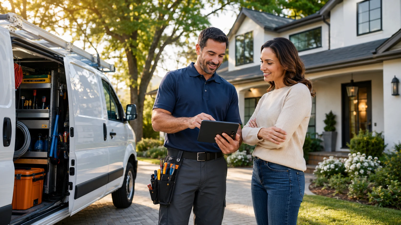 HVAC and home services software for scheduling, dispatch, technicians, estimates, invoices, and customer communication